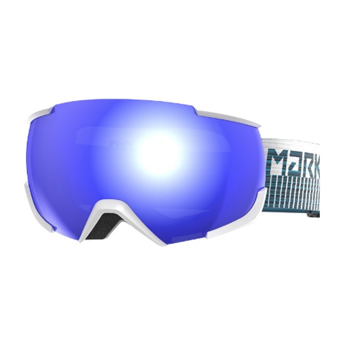 조이레포츠 - 마커 마커 스키고글 16:10+ WHITE w/BLUE HD MIRROR (2324)