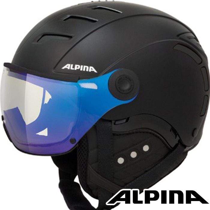 조이레포츠 - 알피나 알피나 스키 바이저 헬멧 JUMP2 V 변색 무광 블랙 2223