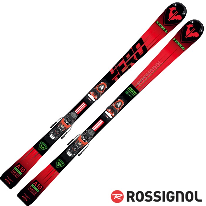 조이레포츠 - 로시뇰 로시놀 주니어 스키 HERO ATHLETE SL PRO (R21 PRO) + NX 10 GW B73 BLACK HOT RED (2324)